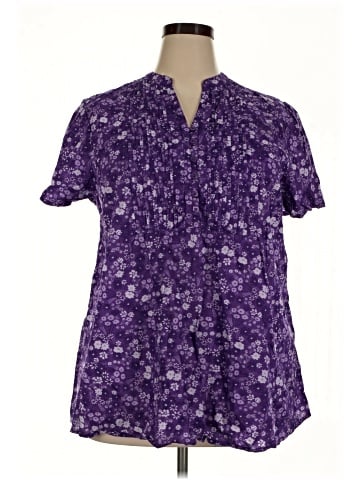 Woman Within Short Sleeve Blouse (view 1)