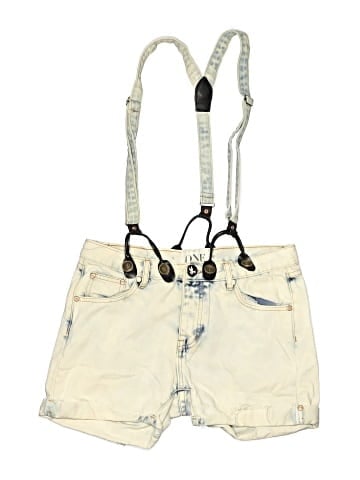 One by One Teaspoon Overall Shorts (view 1)