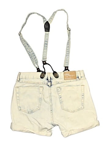 One by One Teaspoon Overall Shorts (view 2)