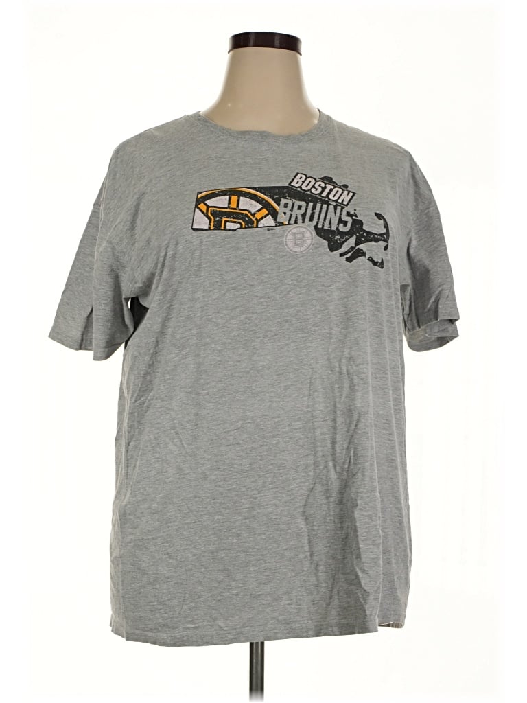Pre-owned Nhl Short Sleeve T-shirt In Gray