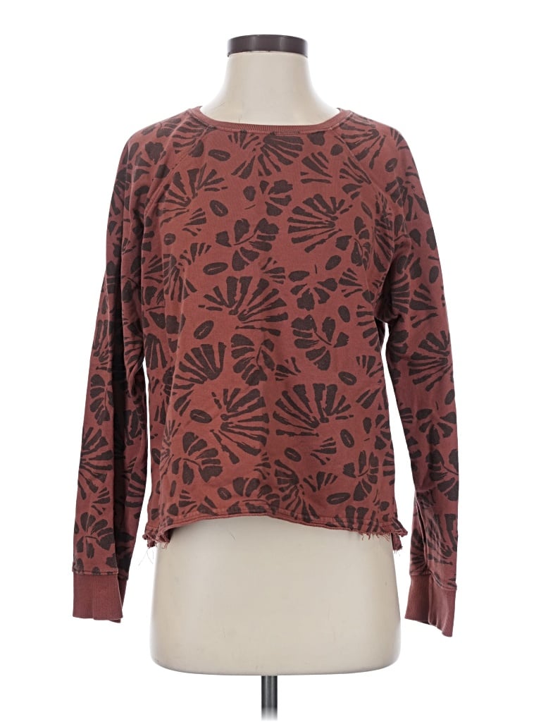 Pre-owned Pact Pullover Sweater In Burgundy