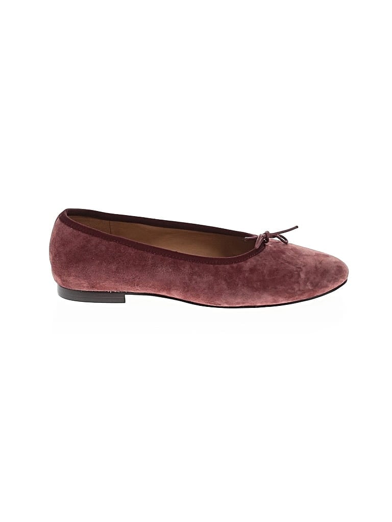 Pre-owned Madewell Flats In Burgundy