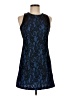 Socialite 100% Polyester Paisley Blue Cocktail Dress Size M - photo 1