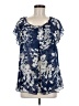 Cocomo Blue Short Sleeve Blouse Size M - photo 1