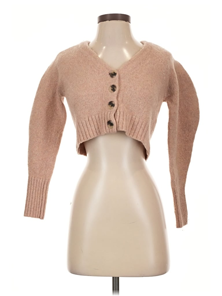 Pre-owned Wilfred Cardigan Sweater In Tan