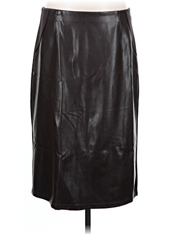 Ellen Tracy Faux Leather Skirt (view 1)