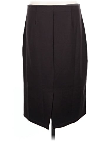 Ellen Tracy Faux Leather Skirt (view 2)