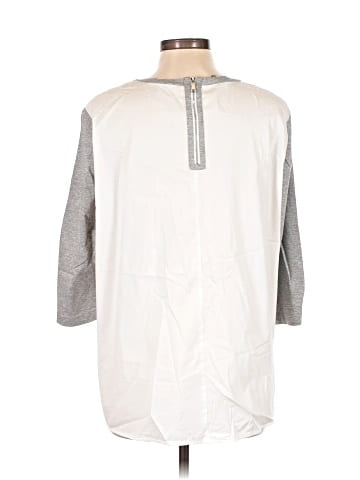 Lafayette 148 New York 3/4 Sleeve T-Shirt (view 2)