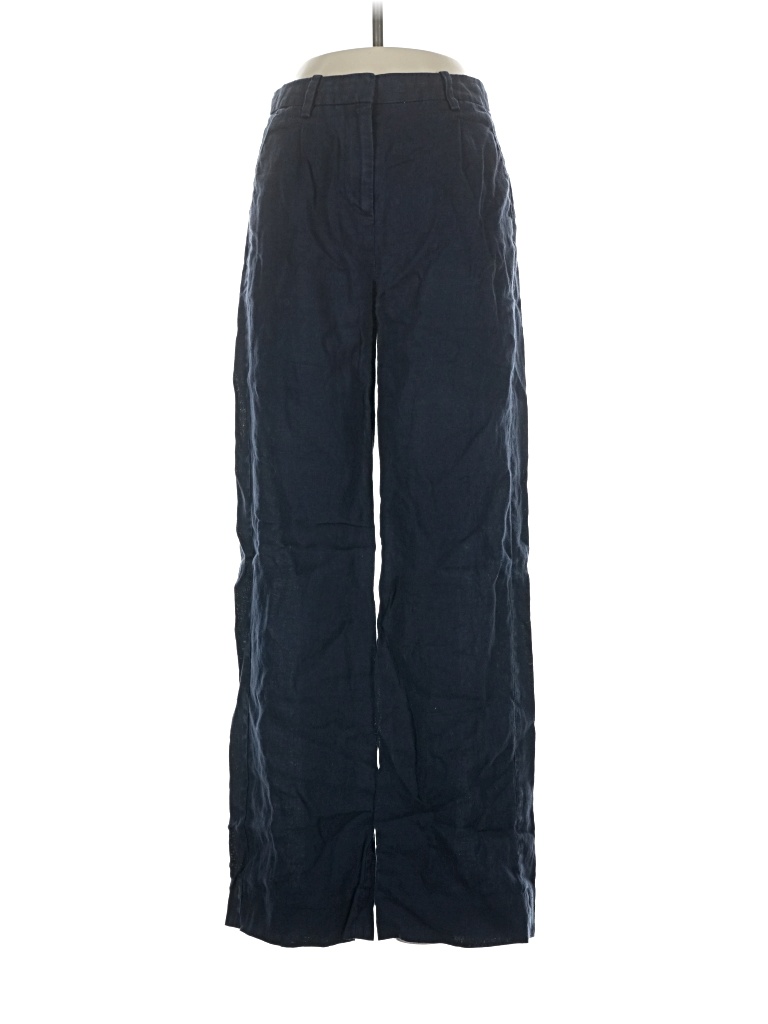 Pre-owned Jcrew Linen Pants In Blue