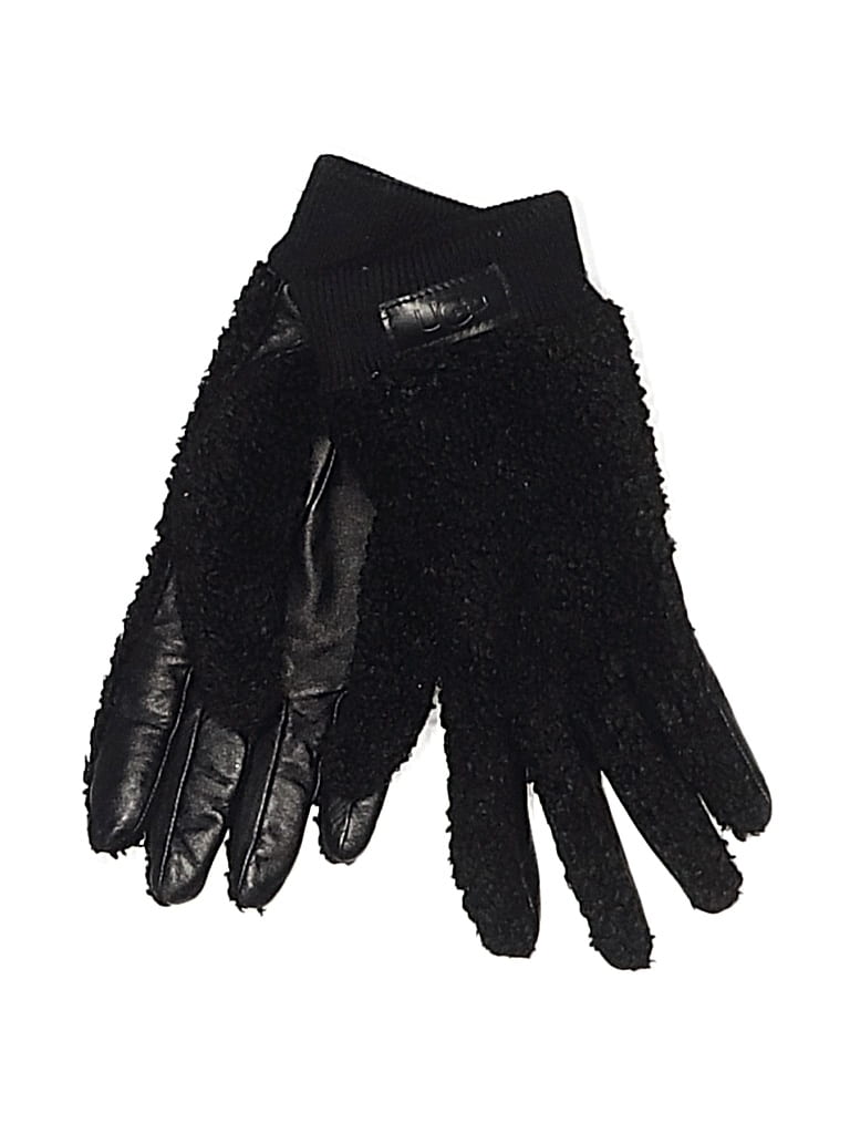 Pre-owned Ugg Gloves In Black