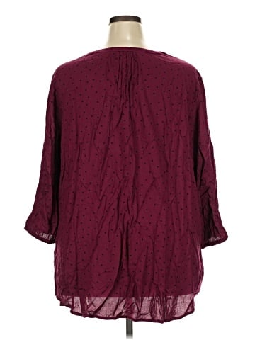 Croft & Barrow 3/4 Sleeve Blouse (view 2)