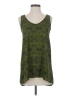 Soprano 100% Polyester Green Sleeveless Top Size S - photo 1