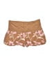 Roxy Floral Brown Shorts Size L - photo 1
