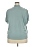 H&M Teal Blue Short Sleeve Blouse Size XXL - photo 2