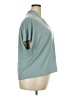 H&M Teal Blue Short Sleeve Blouse Size XXL - photo 4