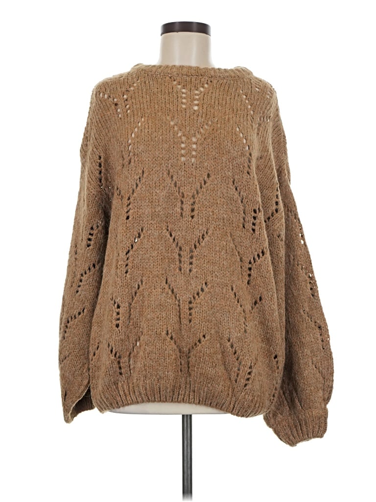 Pre-owned Joa Pullover Sweater In Brown