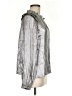 Current Air Metallic Silver Long Sleeve Blouse Size M - photo 4
