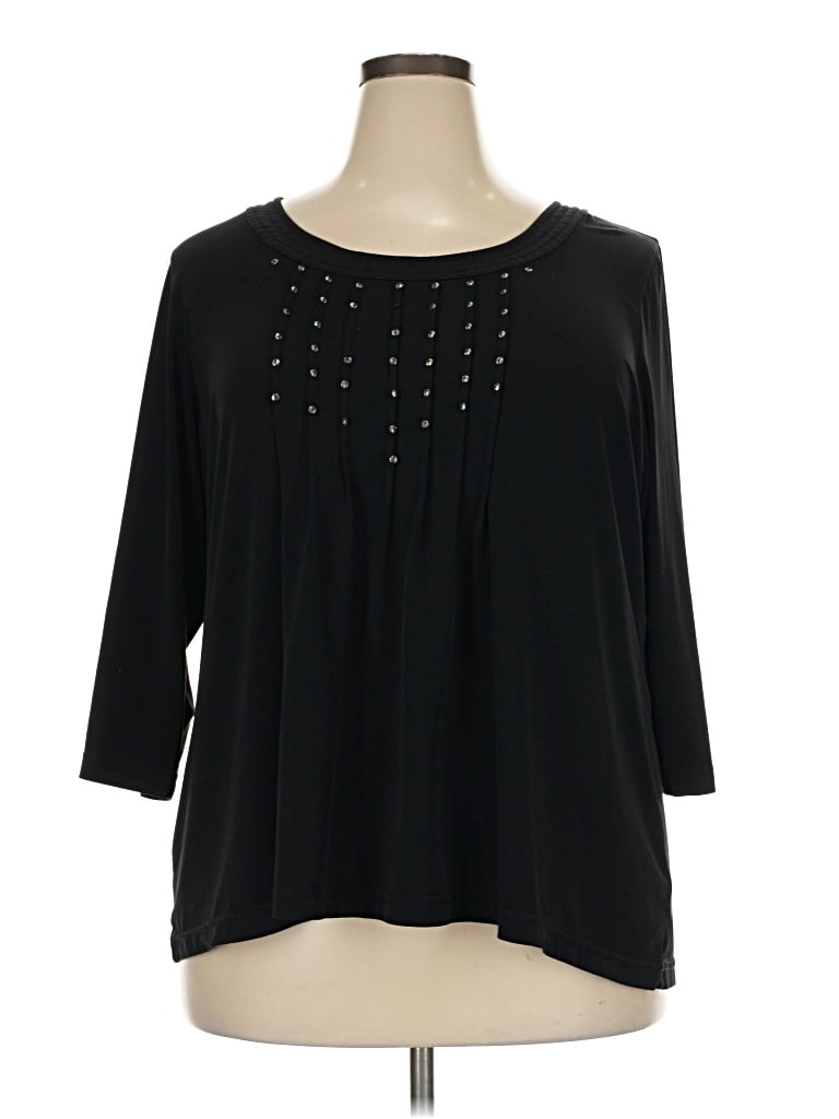 Pre-owned Marc Bouwer 3/4 Sleeve T-shirt In Black