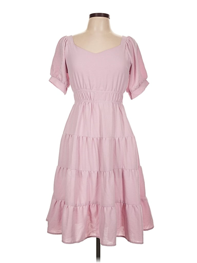 Pre-owned Monteau Casual Dress In Pink