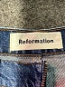 Reformation Chevron-herringbone Blue Jeans Size 30 waist - photo 7