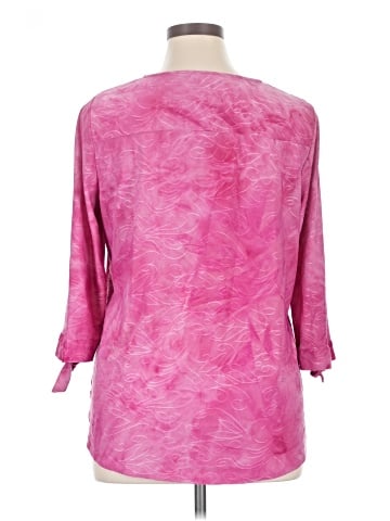 Croft & Barrow 3/4 Sleeve Blouse (view 2)