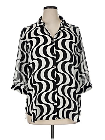 Rose + Olive 3/4 Sleeve Blouse (view 1)