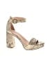 27 EDIT Animal Print Ivory Sandals Size 8 (wide) - photo 1
