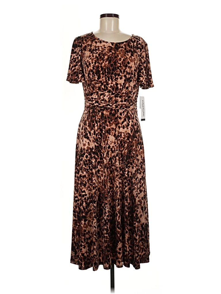 Perceptions Casual Dress In Brown