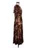 Perceptions Animal Print Brown Casual Dress Size M - photo 4