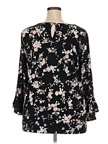 Karl Lagerfeld Paris 3/4 Sleeve Blouse (view 2)