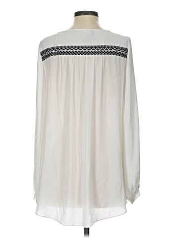 White House Black Market Long Sleeve Blouse (view 2)