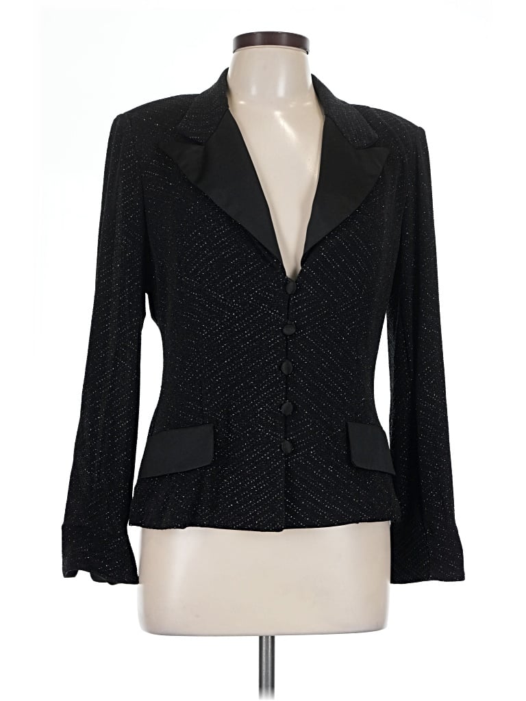 Pre-owned Alex Evenings Blazer Jacket In Black