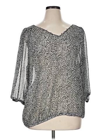 Boutique + 3/4 Sleeve Blouse (view 1)