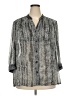 Cj Banks 100% Polyester Gray 3/4 Sleeve Blouse Size 3X - photo 1