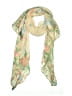 Unbranded Floral Ivory Scarf One size - photo 1