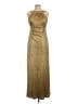 Xscape 100% Polyester Metallic Gold Cocktail Dress Size 10 (petite) - photo 1