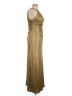 Xscape 100% Polyester Metallic Gold Cocktail Dress Size 10 (petite) - photo 4