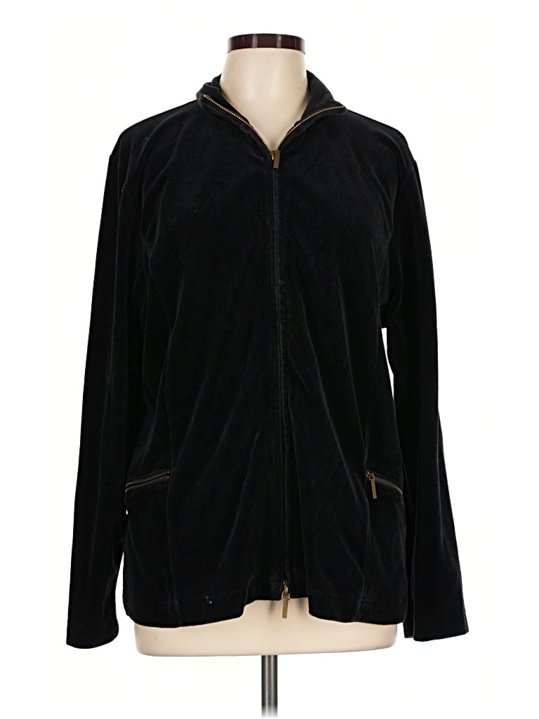 Pre-owned Jm Collection Cardigan Sweater In Black