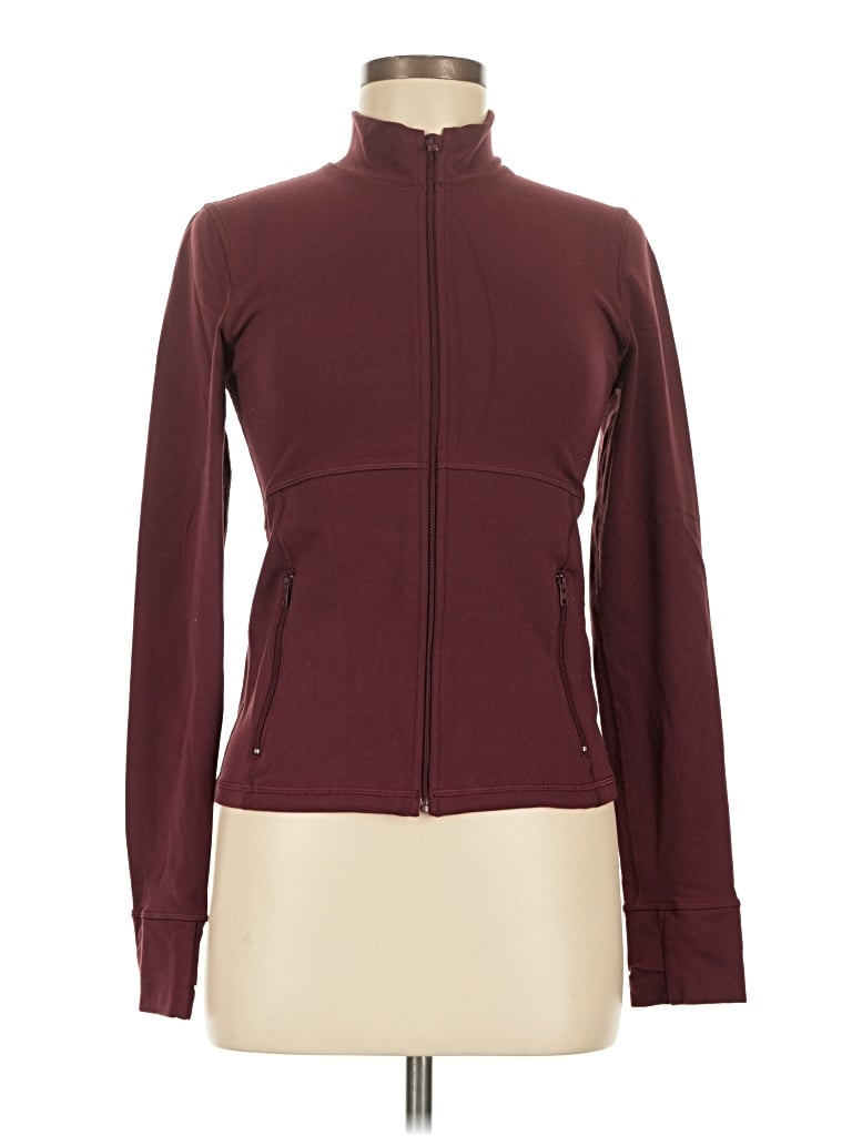 Pre-owned Tnaction Track Jacket In Burgundy