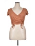 rue21 Brown Short Sleeve Top Size XL - photo 1
