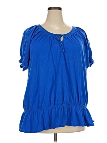 Just My Size Short Sleeve Blouse (view 1)