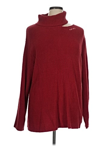 Peace Love World Turtleneck Sweater (view 1)