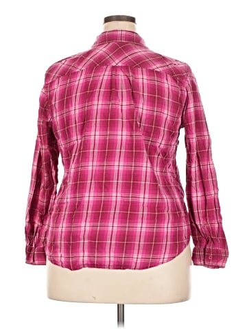 Faded Glory Long Sleeve Button-Down Shirt (view 2)
