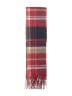 Unbranded Plaid Burgundy Scarf One size - photo 2
