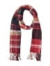 Unbranded Plaid Burgundy Scarf One size - photo 1