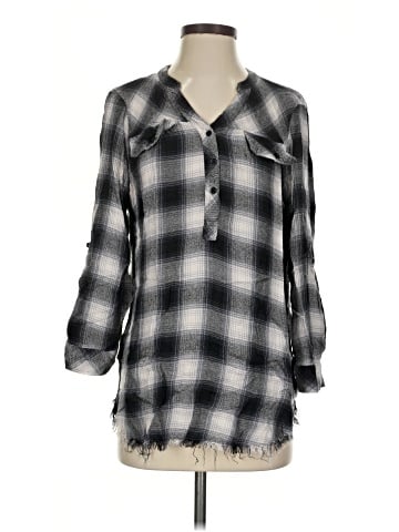 Hester & Orchard 3/4 Sleeve Button-Down Shirt (view 1)