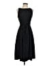 Elle Polka Dots Black Casual Dress Size 4 - photo 1