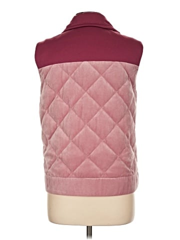 Moncler Mixed Media Velvet Short Vest (view 2)