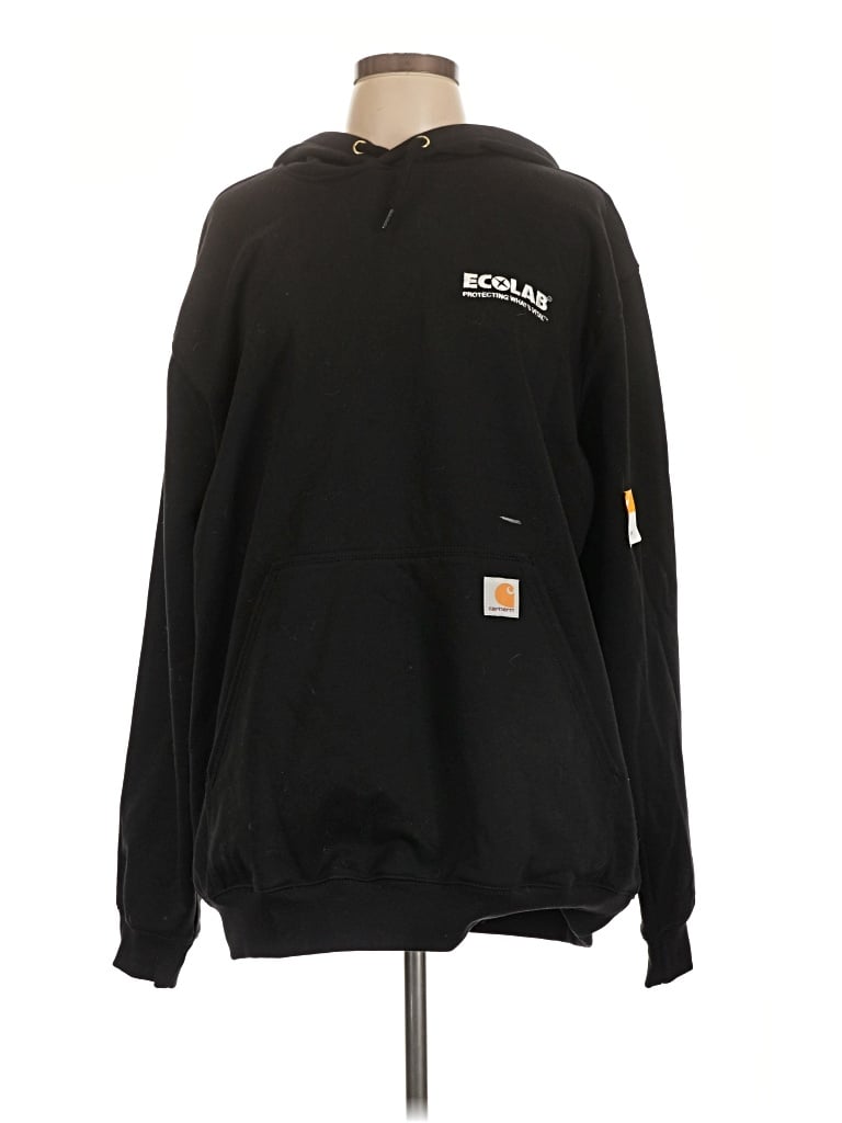 Pre-owned Carhartt Pullover Hoodie In Black