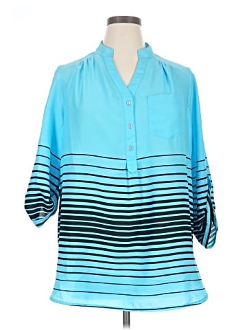 Denim 24/7 3/4 Sleeve Blouse (view 1)